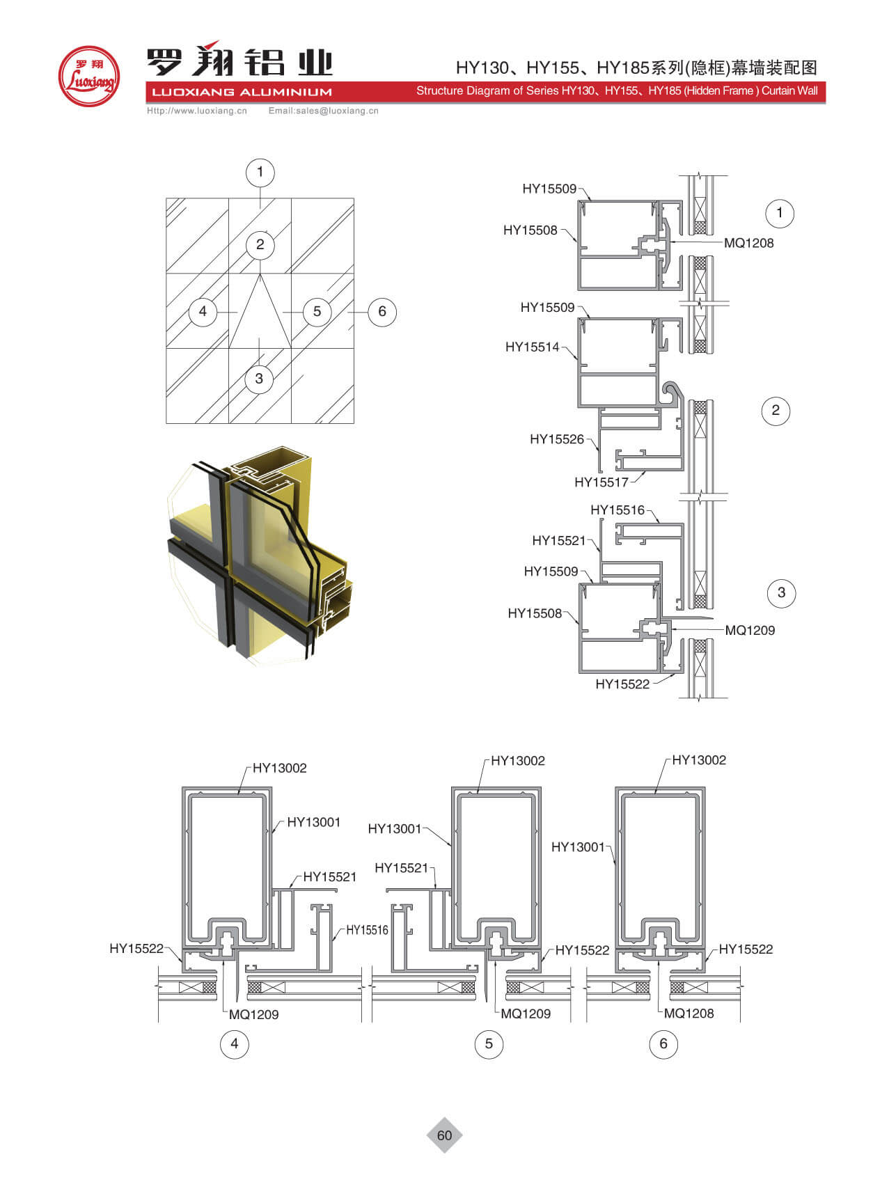 HY130、HY155、HY185系列幕墻
